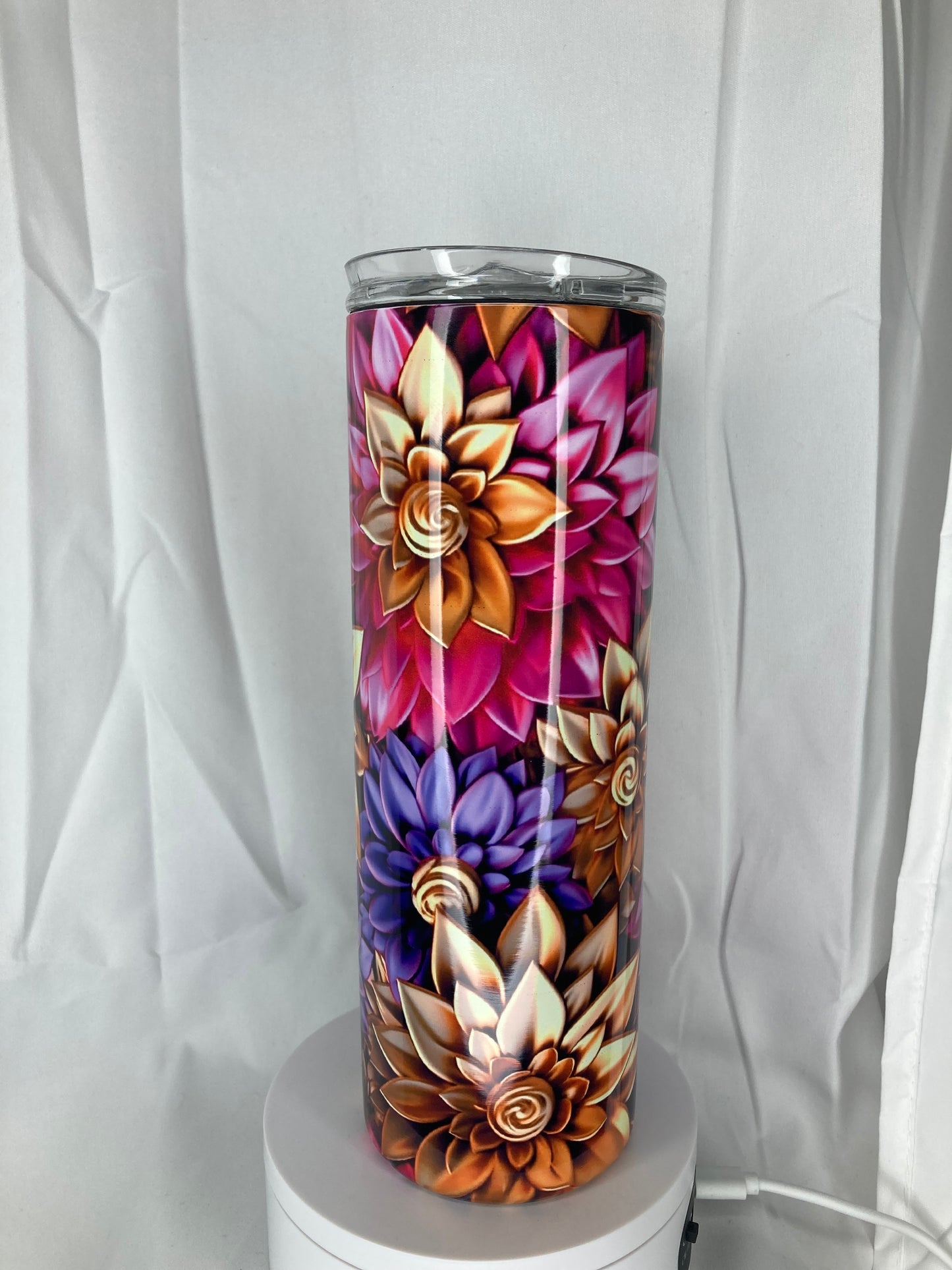 Vibrant Flower Tumbler